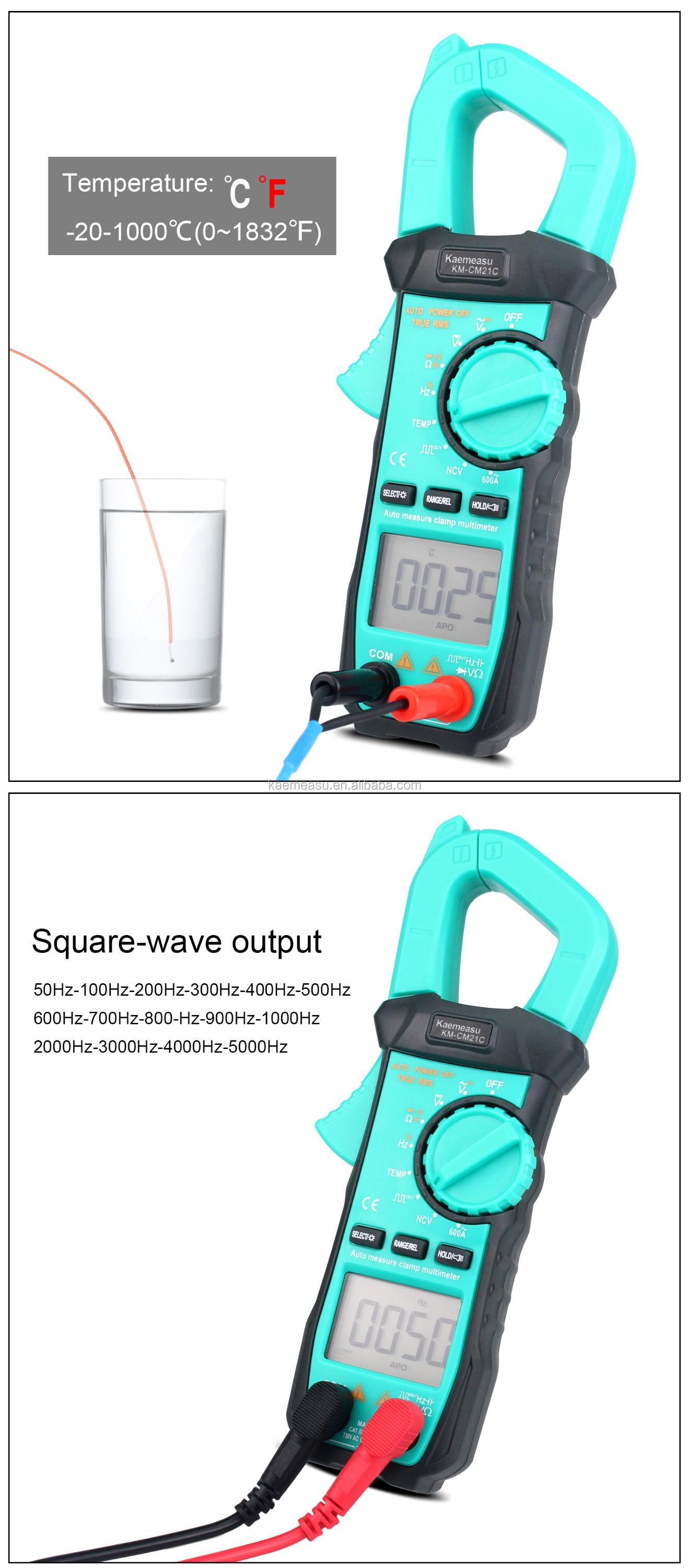 21C Hot sale electric Clamp Meter voltage detector multimeter portable clamp multimeter digital multimeters