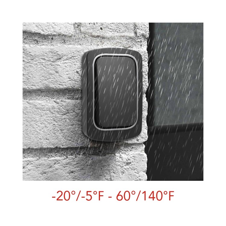 Customizable Audio Only Doorbell 150m Range Self Power Non Battery
