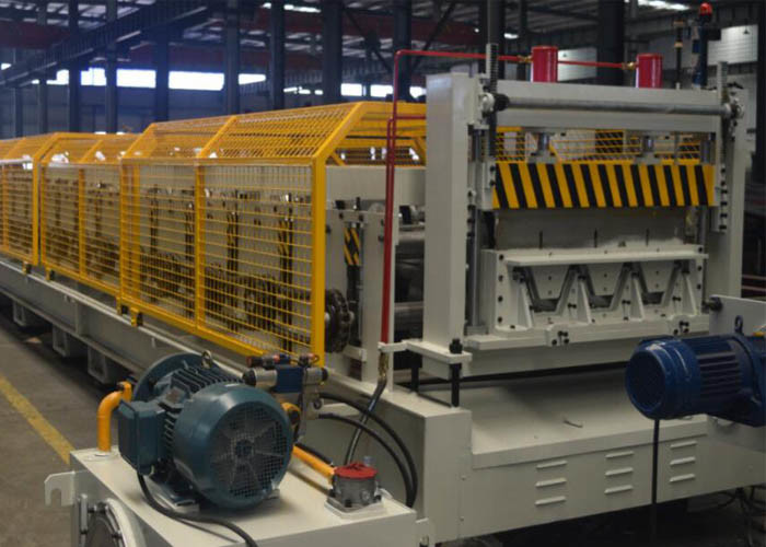 Floor Deck Corrugated Steel Panel Roll Forming Machine 0.8 - 1.2mm High Speed