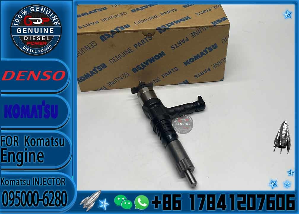 Huida Excavator 12V140E-3 Engine Fuel Injector 095000-6280 6219-11-3100 with Stock Available