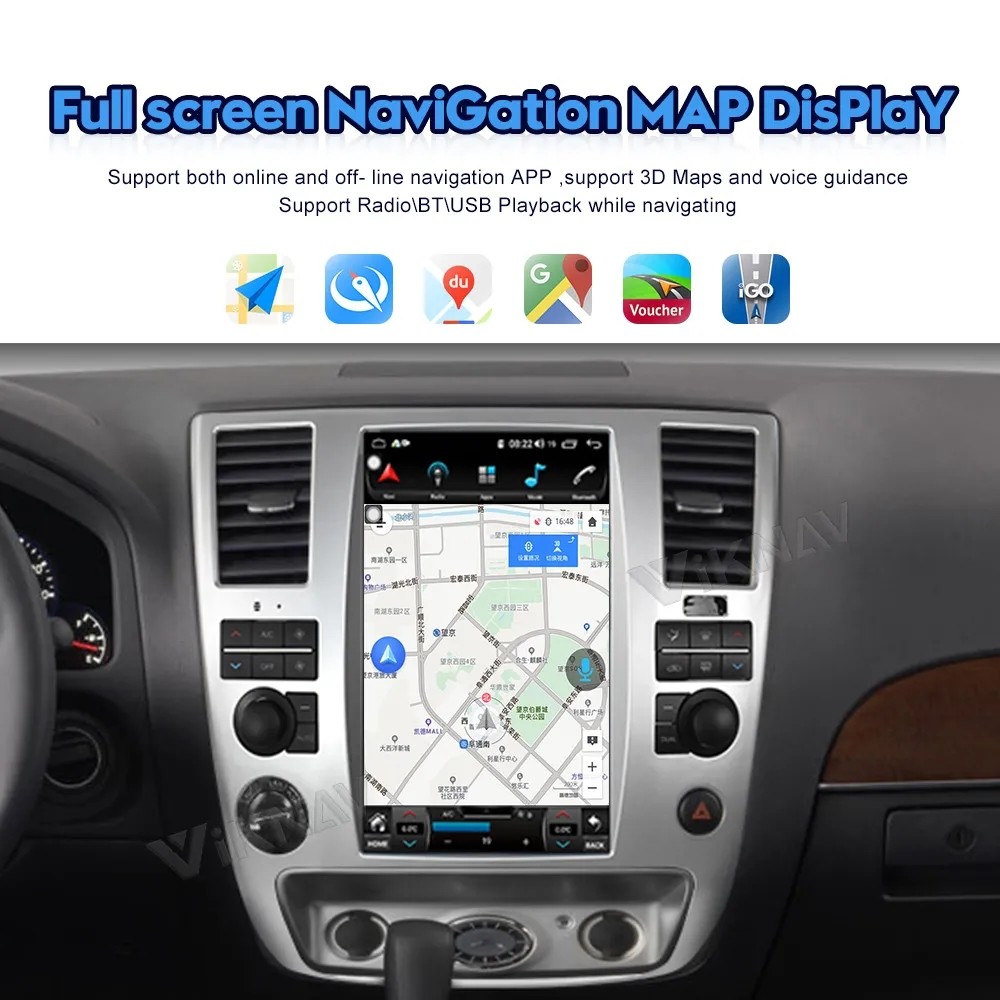 12.1 Inch Head Unit GPS Navigation Multimedia Player For2006-2015 Nissan Amanda Android Wireless Carplay BT 4G