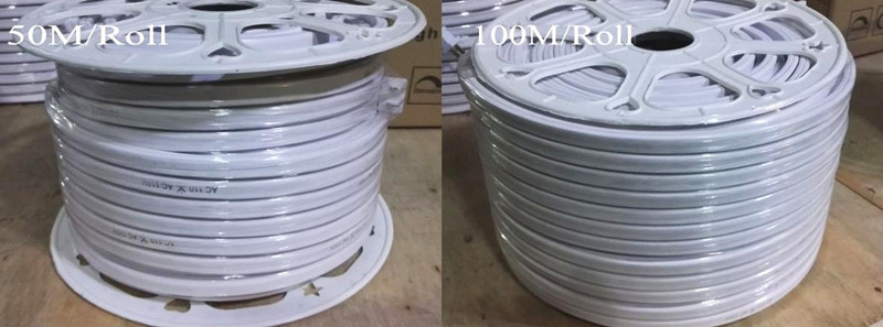 High Voltage 120leds Flexible Waterproof 2835 W/WW/R/G/B led Neon Strip Light