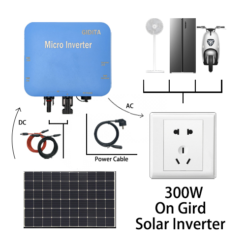 Customizable LOGO On Grid Micro Inverter System With WIFI Cloud Monitoring Isolated Island Protection 300w 600w 800w