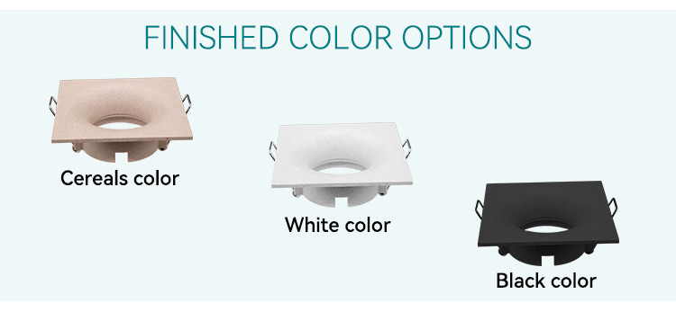 Modern Down Light Housing Square Anti Glare LED Recessed Light Housing
