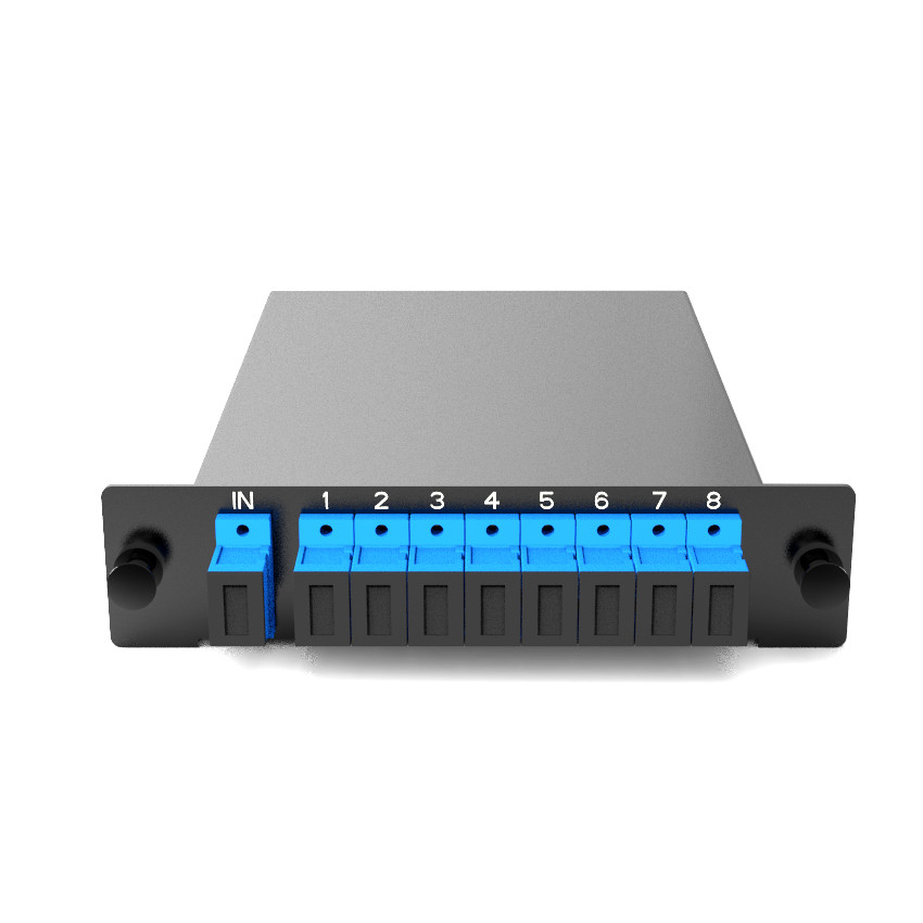 LGX Cassette 1x8 PLC Fiber Splitter SC / APC Single Mode Prefabricated Boxes