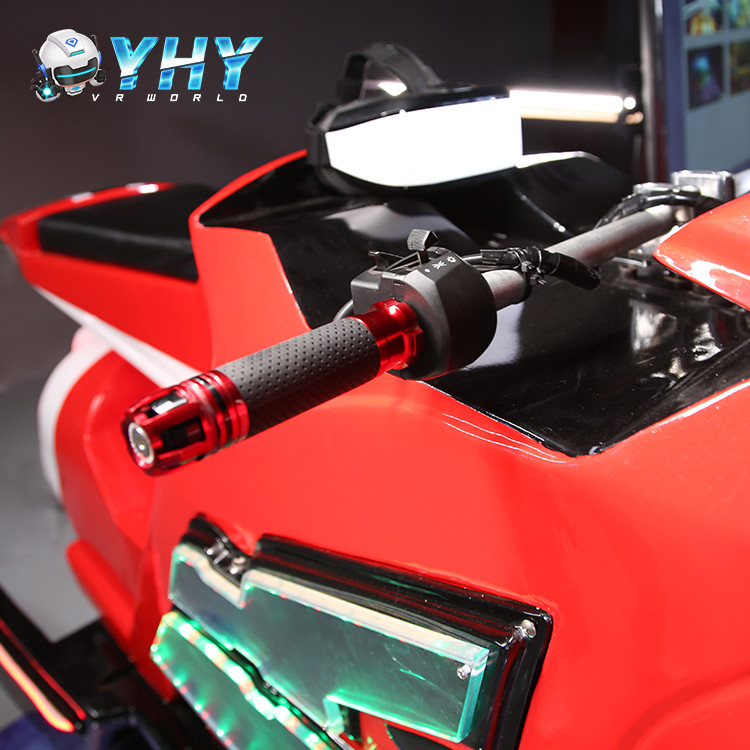 9D VR Racing Simulator Car Crazy Shopping Mall 1.5KW Motorcycle Racing Simulator