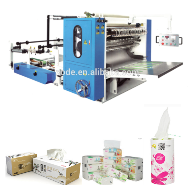 ZODE Factory Production Line V/N Folding Automatic Tissue Paper Facial Tissue Making Machine