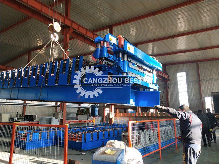 Steel Profile Double Layer Roll Forming Machine Roofing Tiles IBR Corrugated Sheets Making