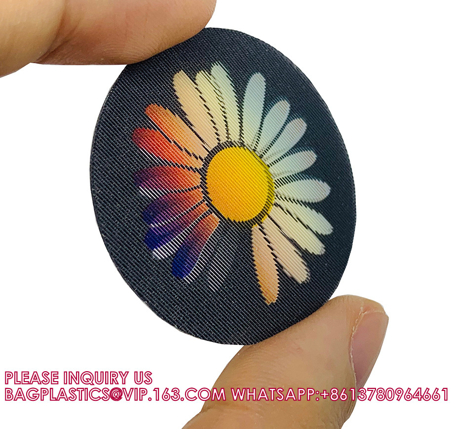 Custom High Definition 3D Lenticular Pictures TPU Plastic Label Card Eco-Friendly TPU 3D Lenticular Patch Lenticular