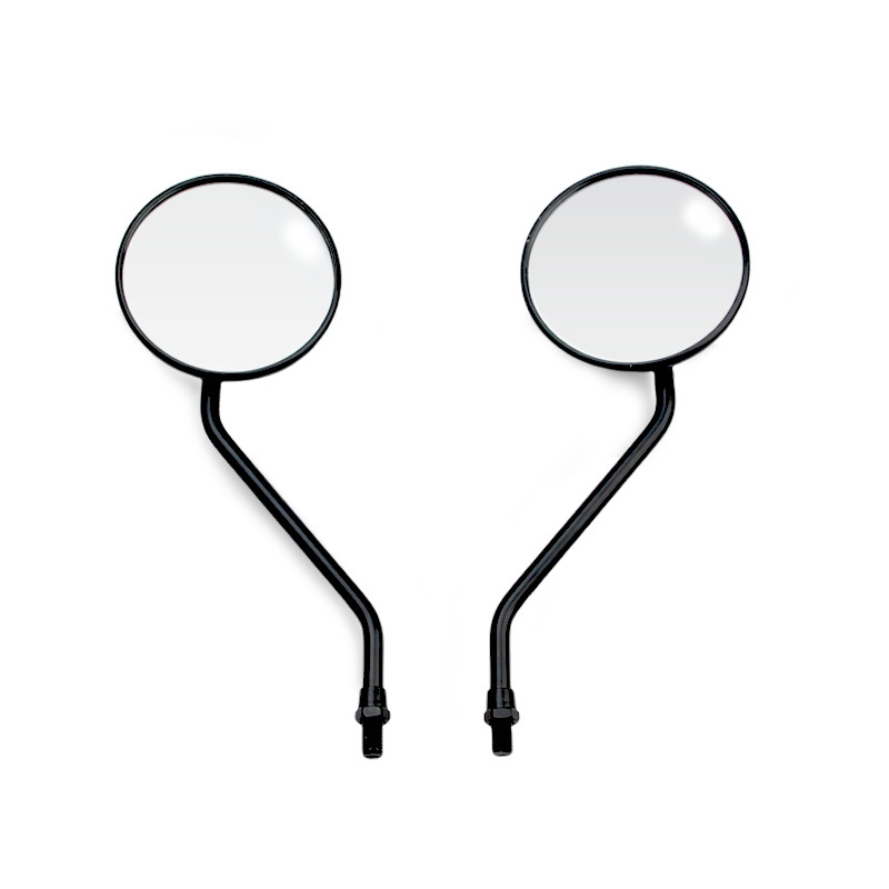 Round Motorcycle Mirror Universal Modified Rearview Motorcycle Mirror Hd white lenses Easy to install Rearview