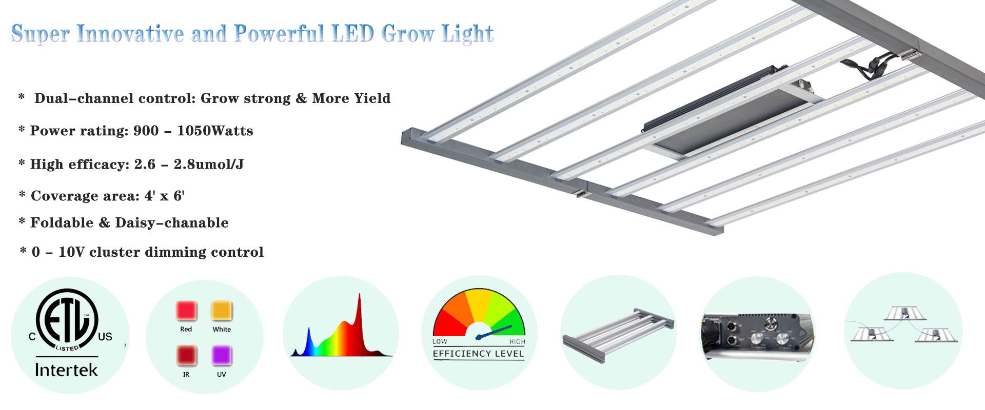 Warm White Plant LED Grow Lights Lm301b 640W 5000k For Vegetative Growth