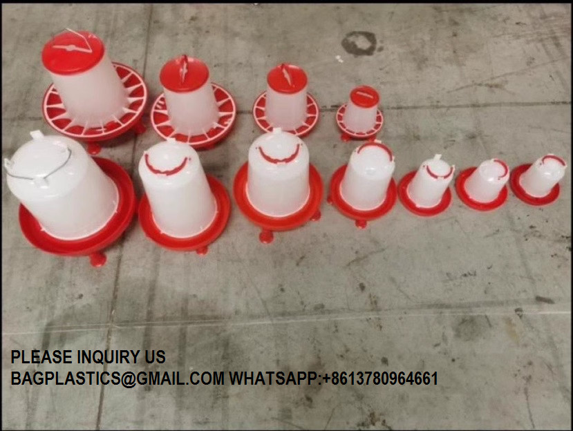 Plastic Automatic Handle Poultry Feeder 1.5kg 3kg 6kg 9kg For Chicken Farm Feeding System