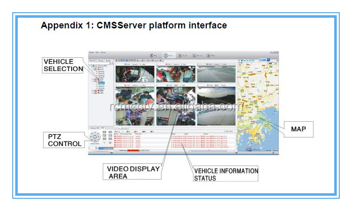4CH SD Card Mobile DVR Vehicle MDVR with H.264 Compression Format and Recording