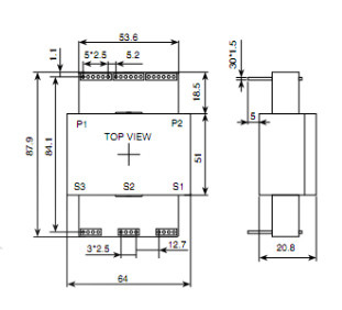 EE-64 5000W Single PCB Planar Power Transformer Customized Low Profile Power Inductor