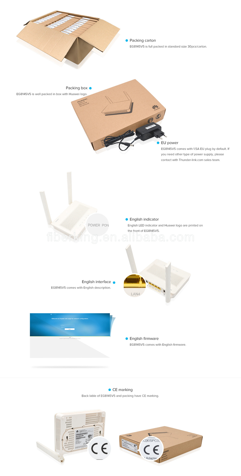 huawei dual wifi gpon xpon gepon EG8145V5 Dual Band WiFi ONU ONT FTTH 1GE 3FE USB VOIP network terminal