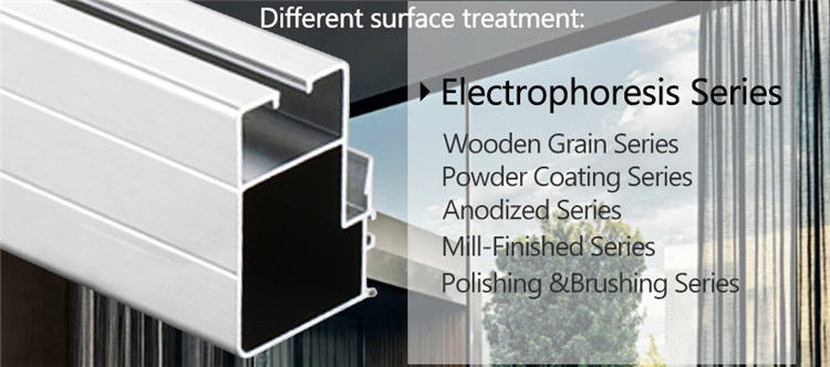 Modern Design Powder Coating Window and Door Aluminum Extrusion Profiles for Algeria