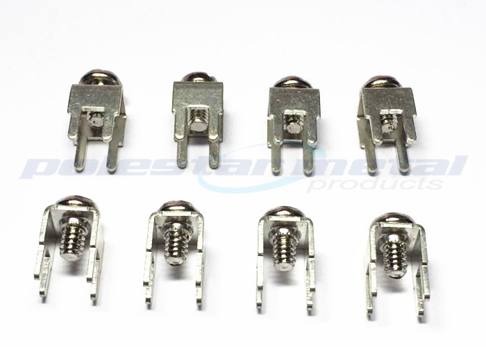 6-32 X 1/4 INCH Snap - In PCB Mount Screw Terminal With Nickel Plated Brass Screws