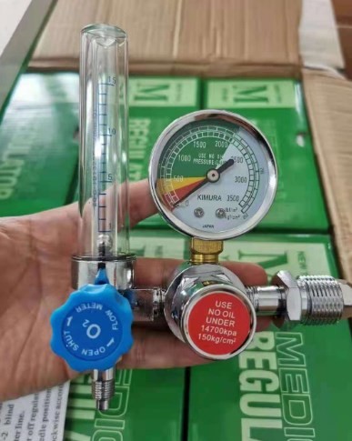 15Mpa 15L/ Min Medical Oxygen Flow Meter 0.3 Pressure G5/8 Male