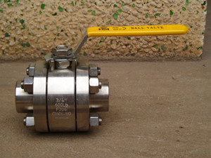 Stainless Steel F316 Forged Flange Ball Valve (1-1/2"-600lb),RPTFE Seat Floating Forged Steel Ball Valve A105N F304 F316