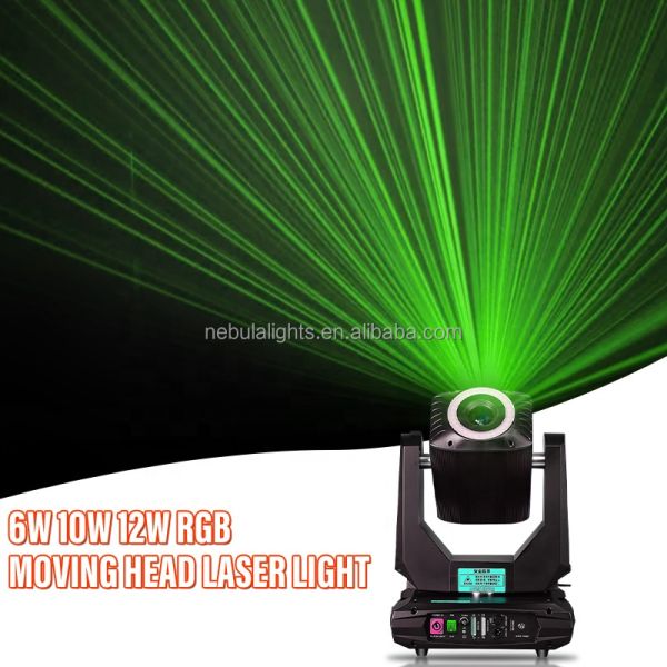 3W 6W 10W 12W RGB Light Stage Beam Disco Club Show Party Laser Moving Head