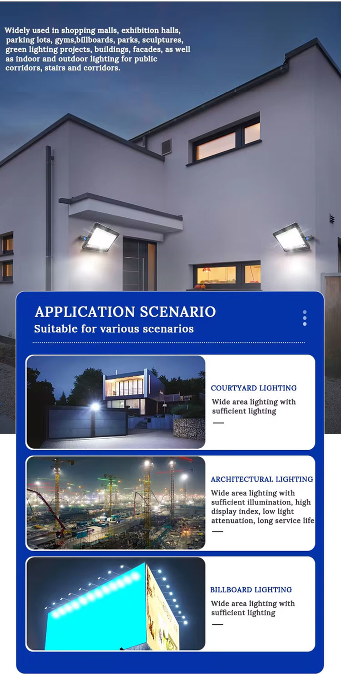 Low Power Consumption 200W Floodlight Led Bulb Floodlight Led For Historical Landmark