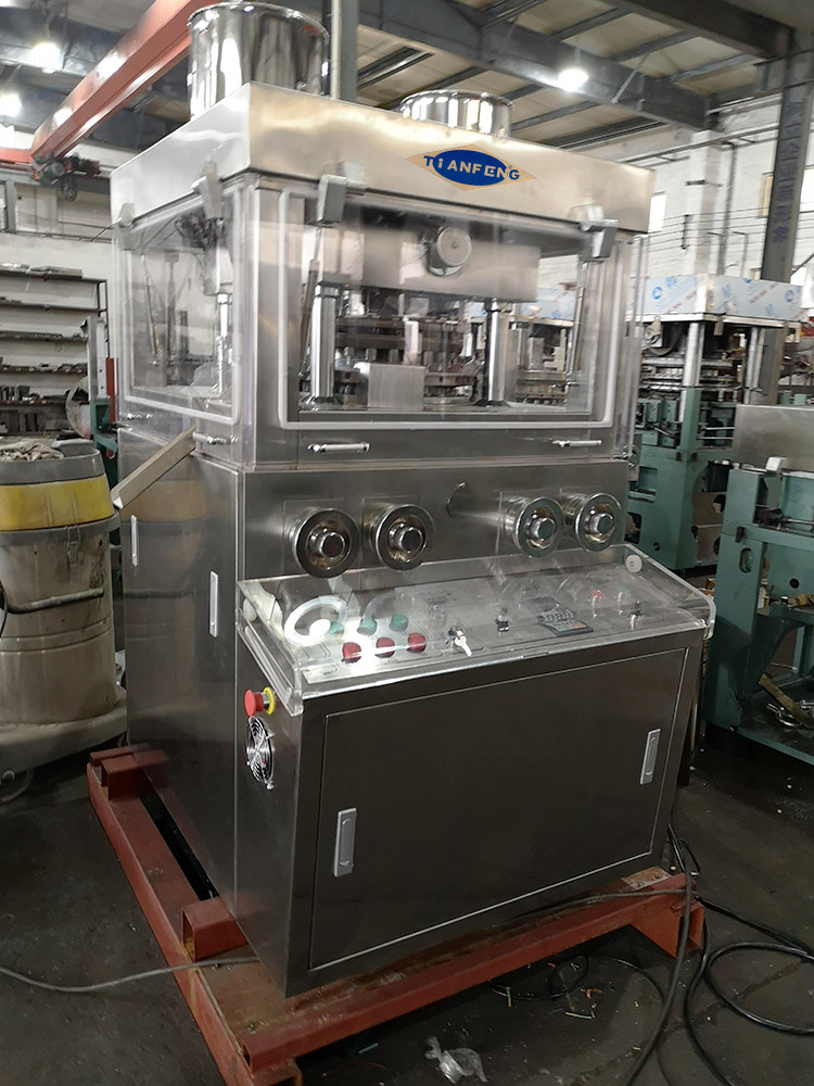 GMP 25mm 6mm Punching Automatic Tablet Press Machine with perspective window