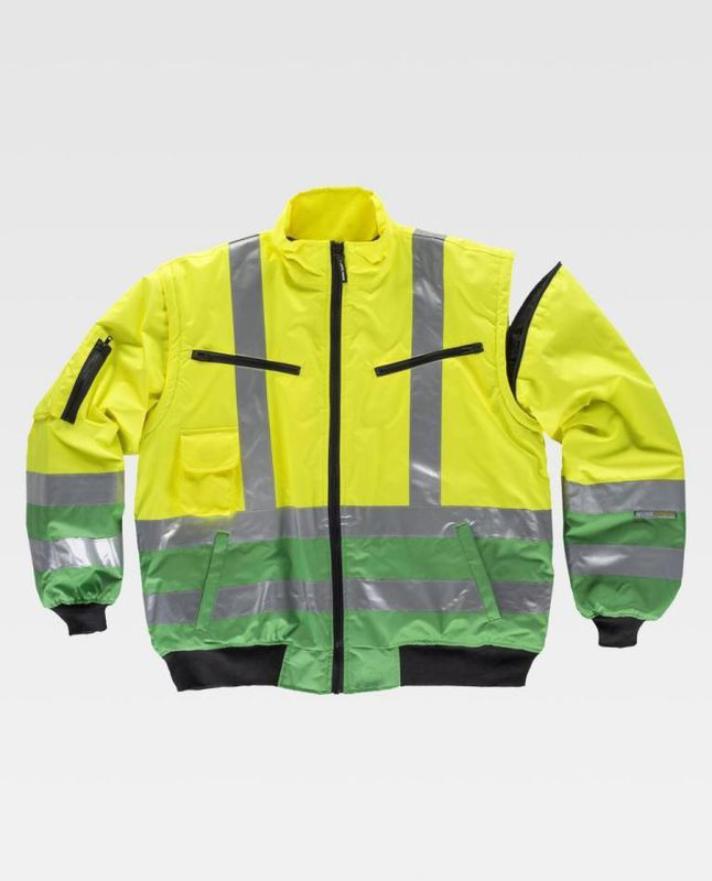 High Visibility Safety Work Clothes with Big side patch pockets Anti Shrink