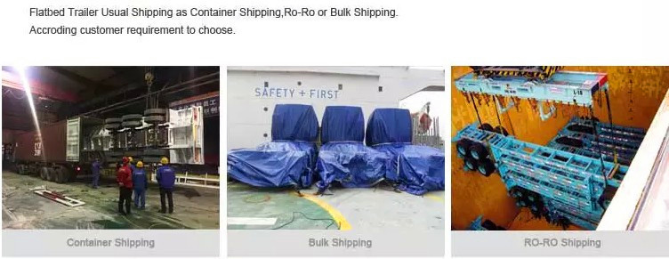 Steel Three Axle 12R22.5 Shipping Container Trailer