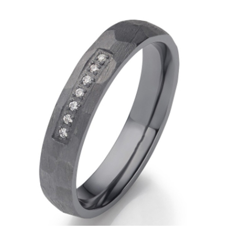 Custom Logo Men Tantalum Ring Precious Jewelry Blank Men Wedding Rings