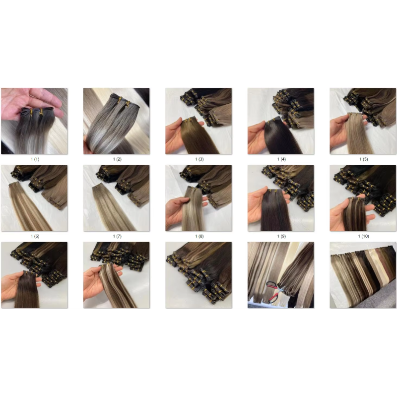 Raw Hair New Design Volume Weft Seamless Skin Weft Can Be Cut Double Drawn Genius Weft Hair Extensions