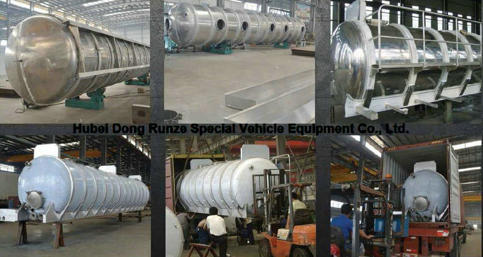2 Axles Sewer Vacuum Suction Semi Trailer For Off Road And Oil Field Operation 20000L