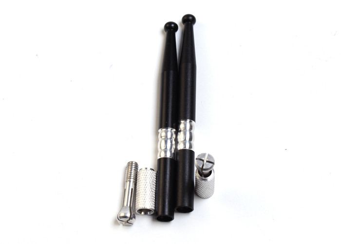 PMU New Invention Black Manual Tattoo Pen For Eyebrow Lightweight With Aluminium Handle