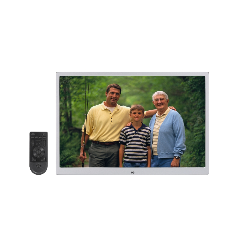 HD 17 Inch Aluminum Metals Digital Photo Frame 16:9 1440*900 with USB2.0*1 Port