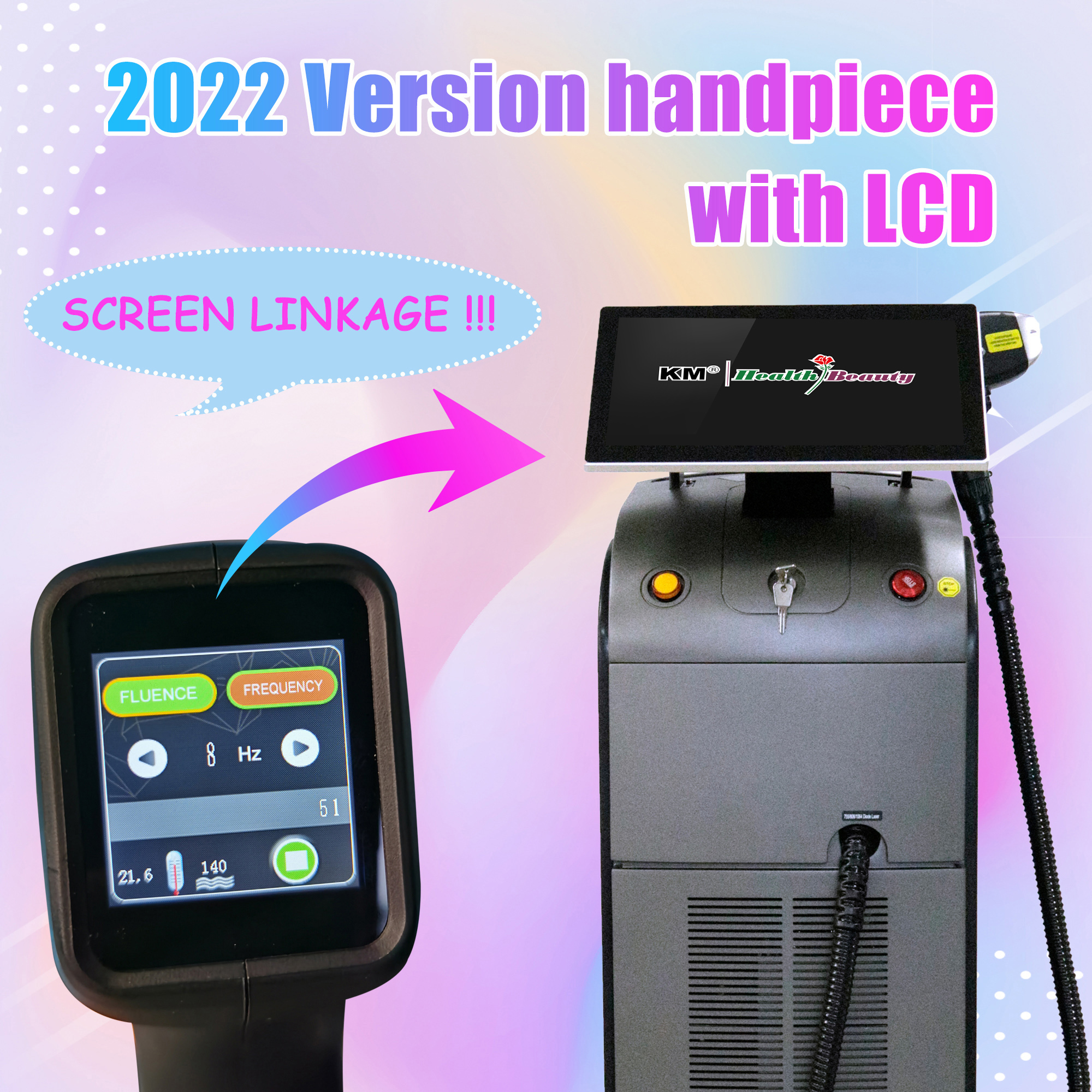 1600W Power Supply 808nm Diode Laser XL Hair Removal Epliator For Stationary Style