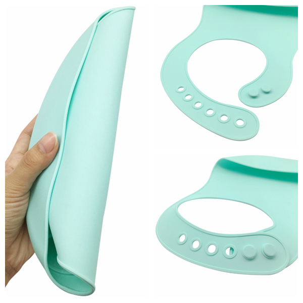 Hot selling 2018 Amazon Wholesale Waterproof Silicone babies Bib Infant Bib