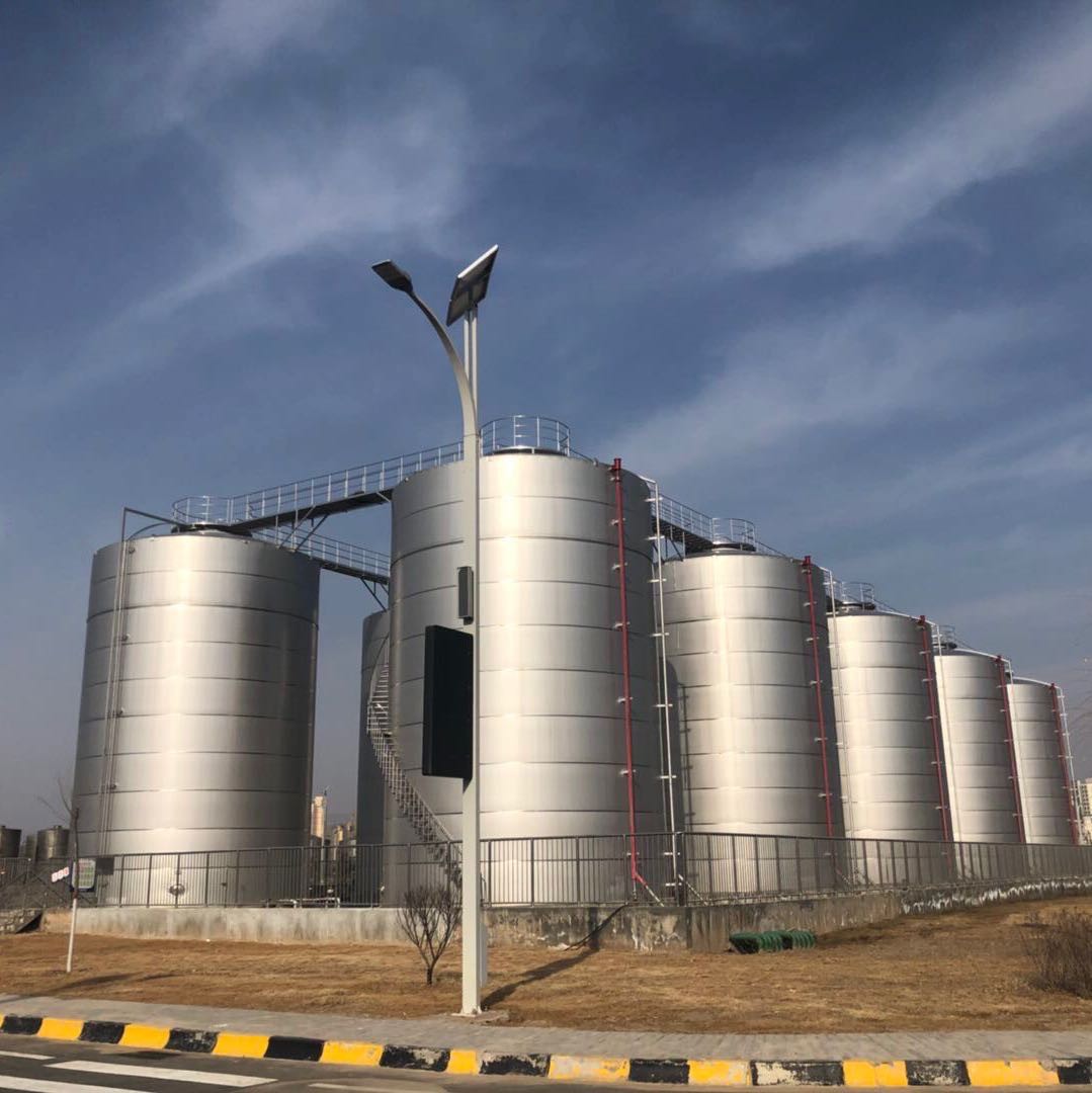 Outdoor Stainless Steel Tanks Milk Storage Silo 10000 Gallon