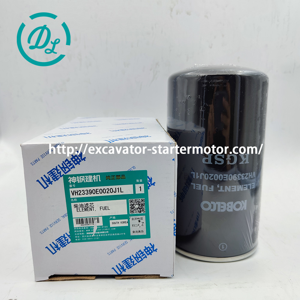VH23390E0020J1L Excavator Fuel Filter Element Kobelco SK200-8