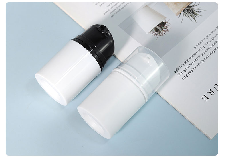 30ml 50ml 100ml 200ml Plastic Airless Pump Bottle White Cosmetic Lotion Packaging Bottle