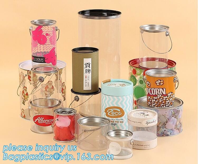 100ml pet clear plastic can,fruit candy tin container jars with aluminum lid,1 gallon clear paint can size bagease pack
