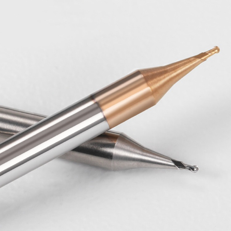 Micro Diameter Ball End CNC Milling Cutter Nano Coated CNC Milling Cutting Tools