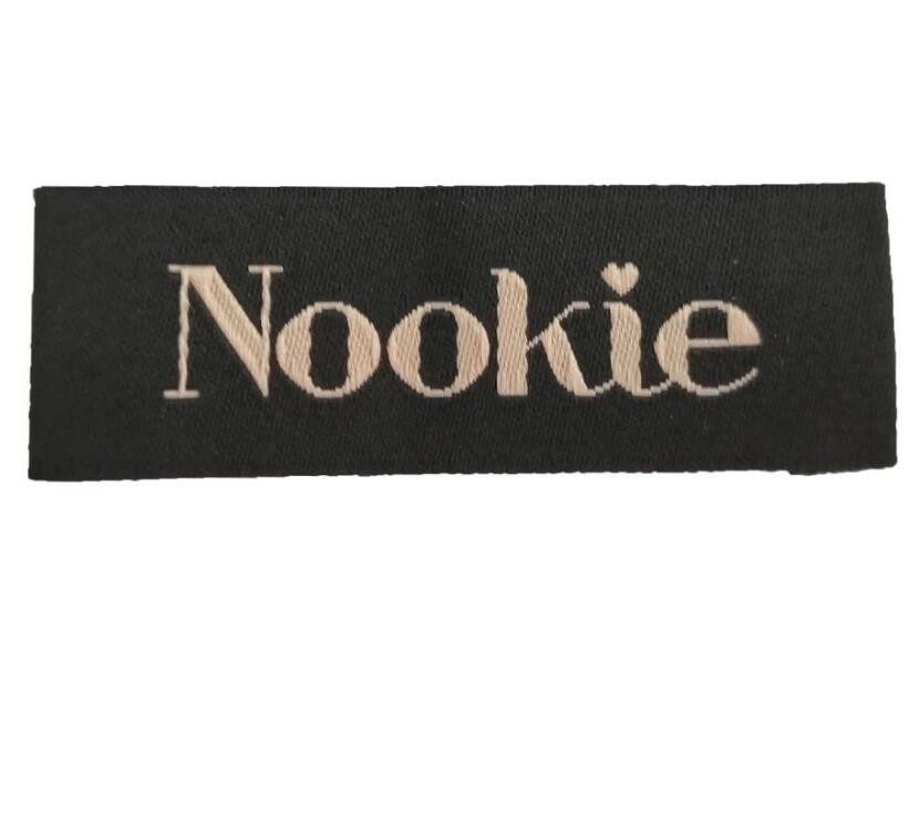 Luxury Fabric High Density Woven Cotton Labels Custom / Woven Labels Low Minimum