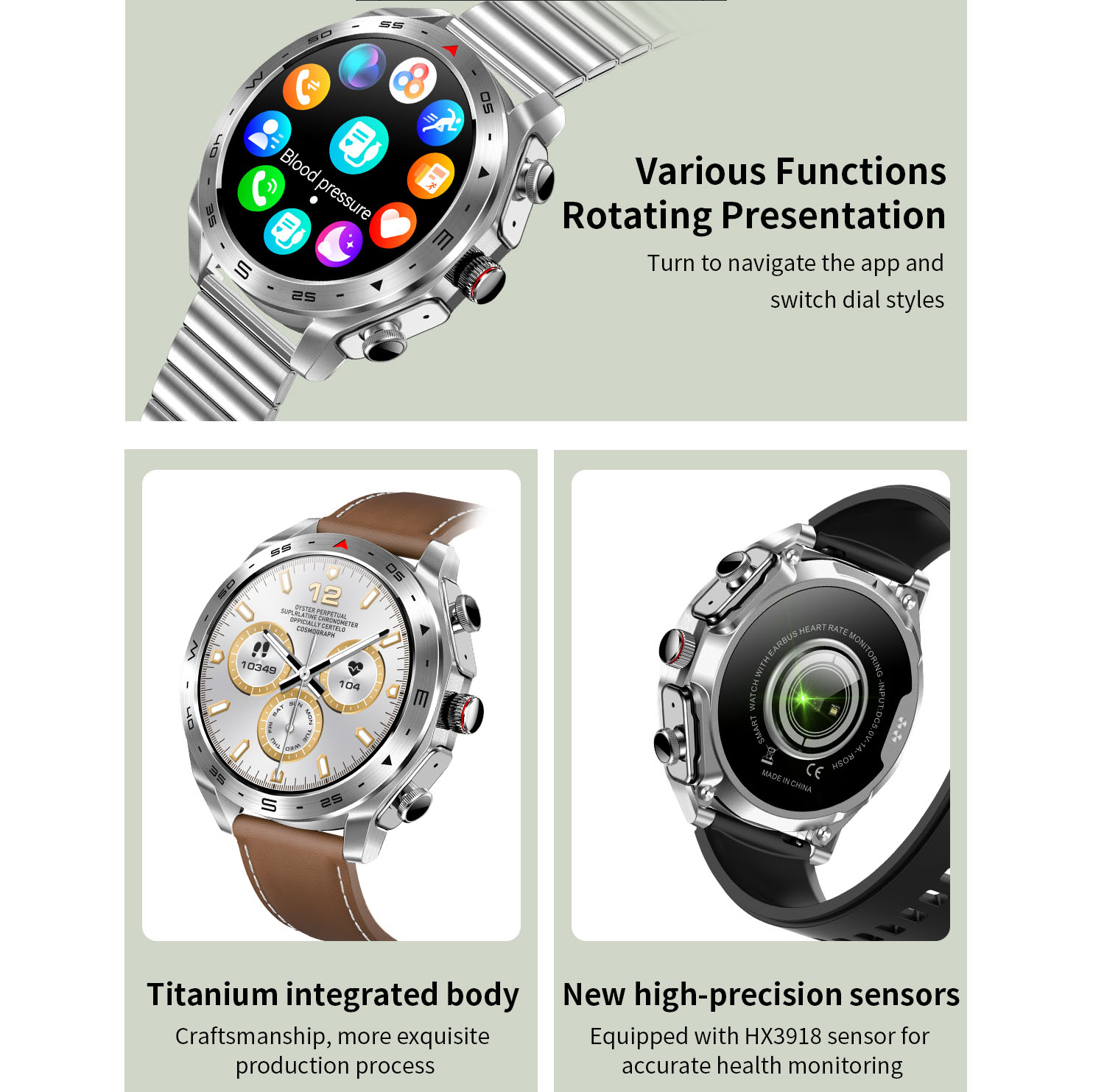 Long Battery Life TWS Support Smartwatch With Music Bracelet Syncs