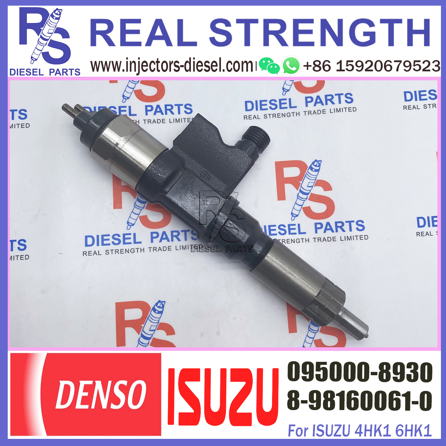 common rail injector 095000-8930 8976097880 8981600610 for Isuzu 4HK1 6HK1 engine high pressure pump injector