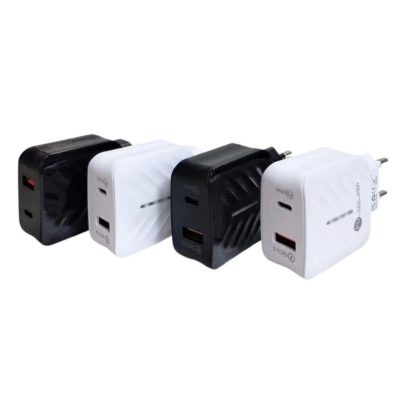 QC3.0 PD 20W Travel Adapter Type C Moisture Proof Dust Proof