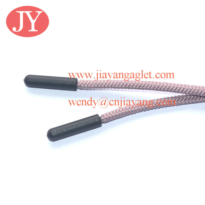 Jiayang plastic tip ends type of drawstring for swimwear for men injection one set cord with tip