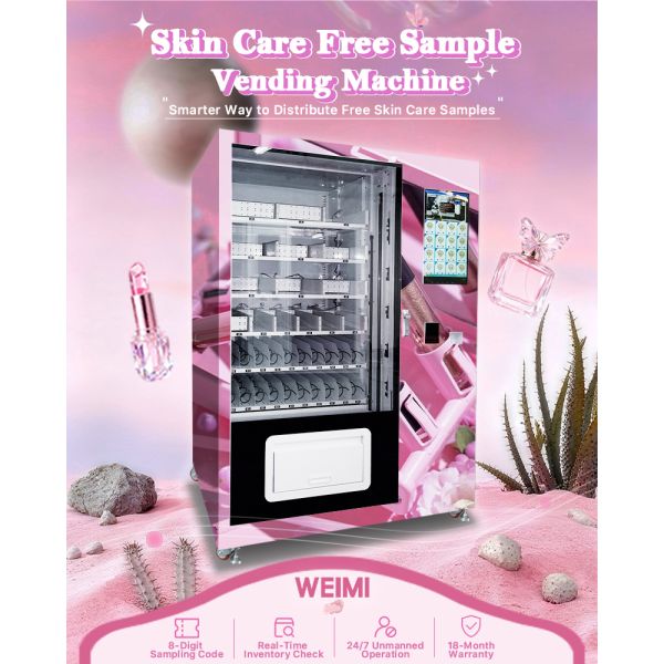 Cosmetics Makeup Products Vending Machine With Smart Free Sample Feature For Branding Campaign