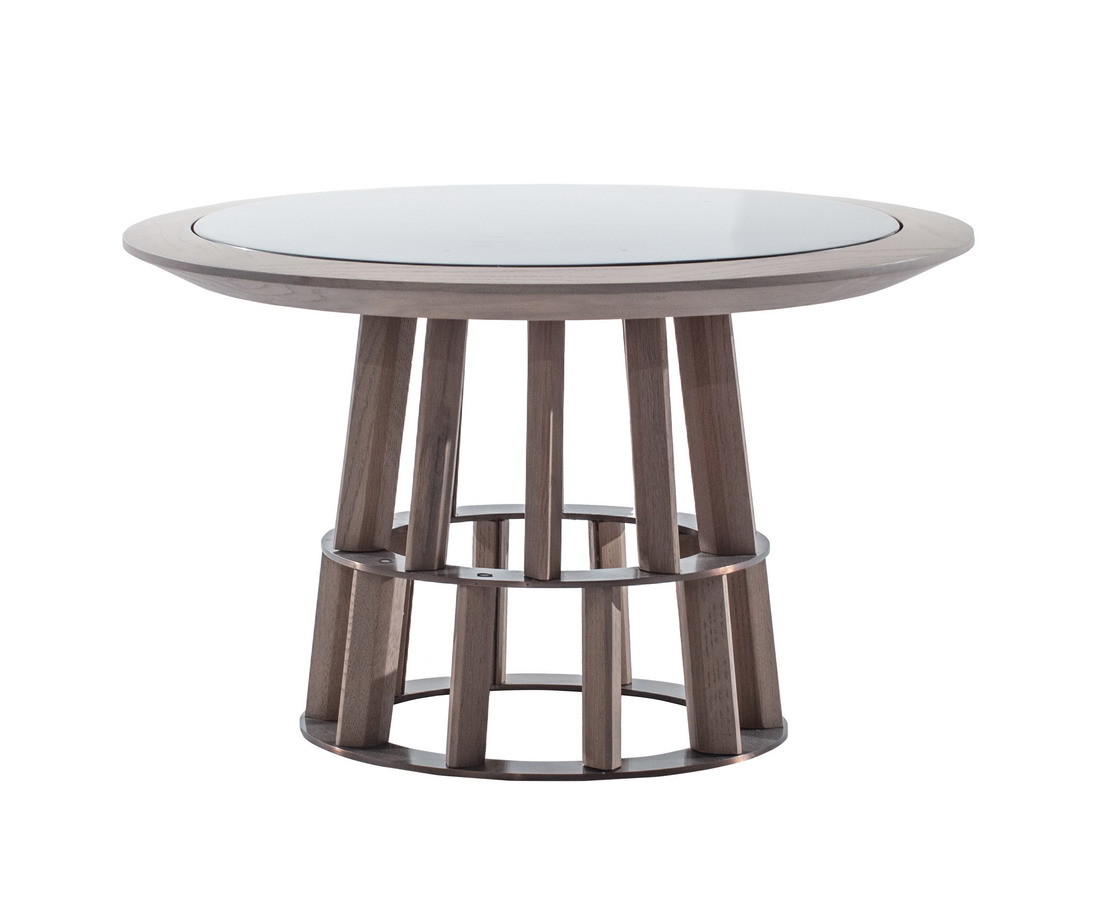 Itlay Minimalist design furniture made fron China factory by Oak wood in Red PU painting with Stone Cocktail table
