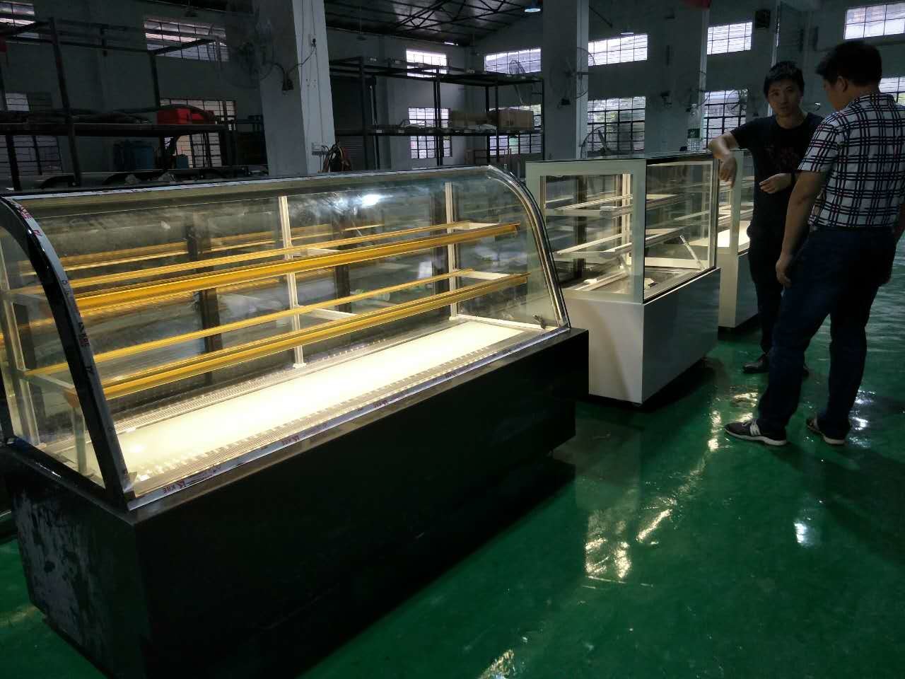 Three Layers Cake Display Refrigerator With Marble , Glass Material 220v 50Hz