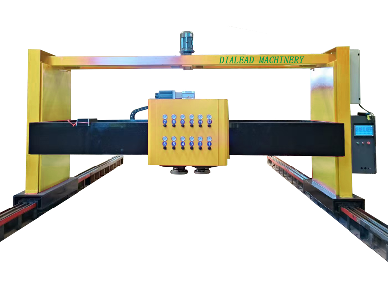 Granite Monument Automatic Polishing Machine With 12 Polishing Heads