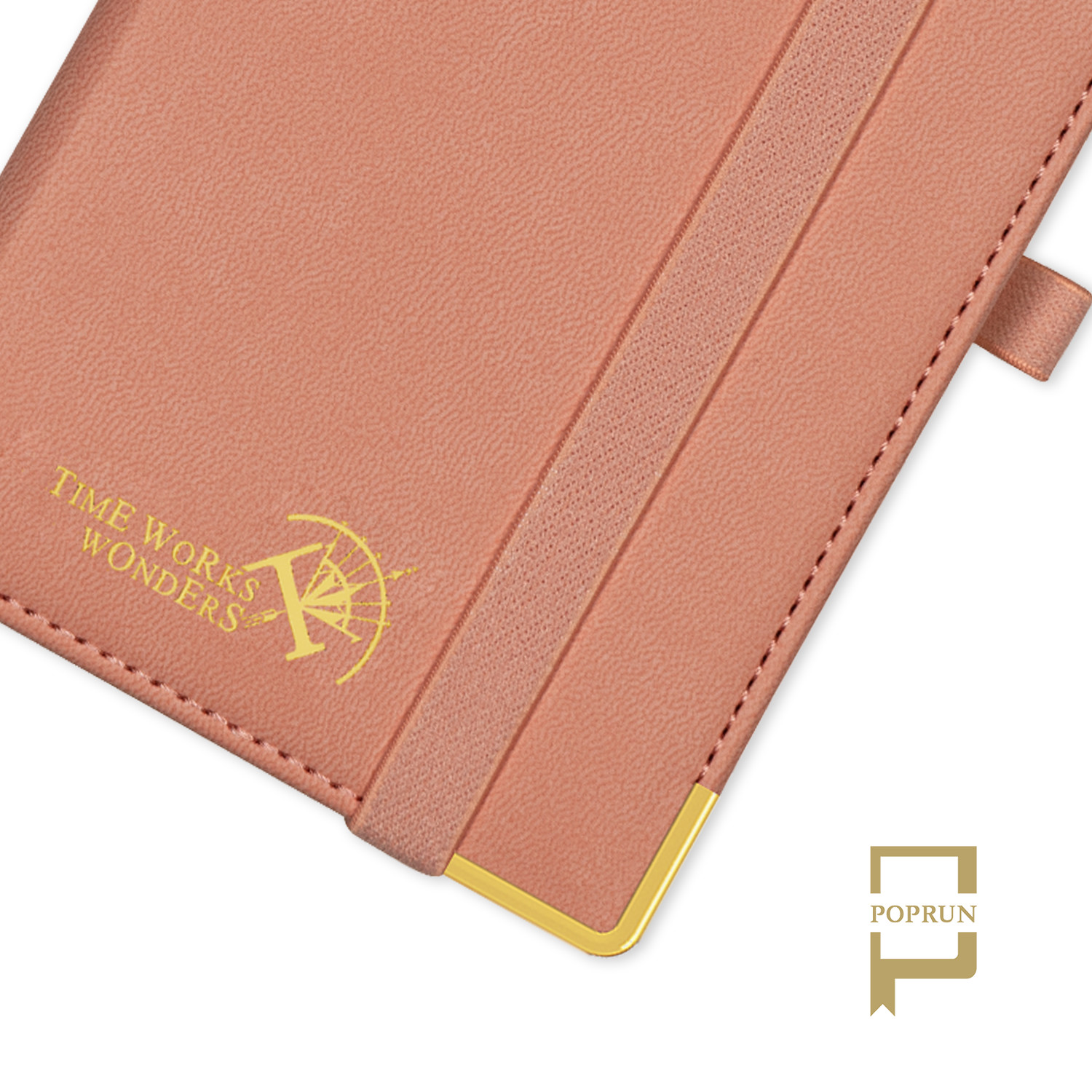 Deluxe PU Leather Soft Cover Academic Planner Pink 4.25 X 6.75inch